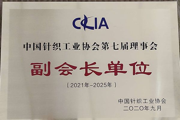 Vice President Unit of the 7th Council of China Knitting Industry Association